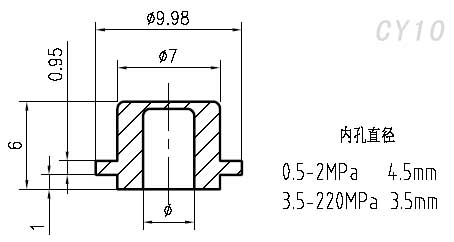 CY10外形尺寸 CY10外形尺寸