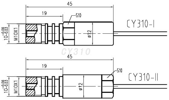 CY310油井壓力外形尺寸 CY310油井壓力外形尺寸