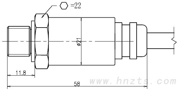 CYB320-C1型工程機(jī)械壓力變送器外形CAD圖 CYB320-C1型工程機(jī)械壓力變送器外形CAD圖