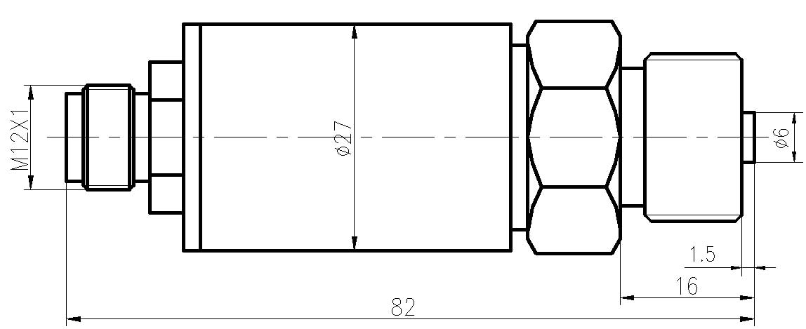 CYB230通用型壓力變送器M12外形圖 CYB230通用型壓力變送器M12外形圖